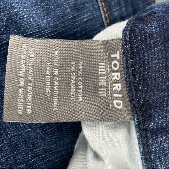Torrid Boyfriend Straight Vintage‎ Stretch Mid-Rise Plus Jean 20 - Picture 5 of 6